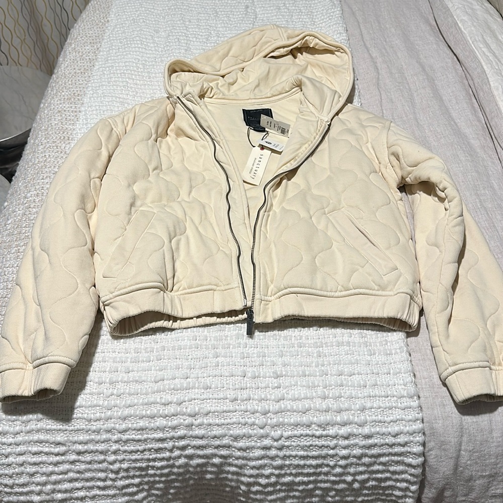 Cotton soft cream jacket